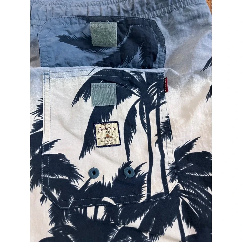 Tommy Bahama Swim Shorts Mens XL Drawstring Lined Hawaiian Swimming Trunks
